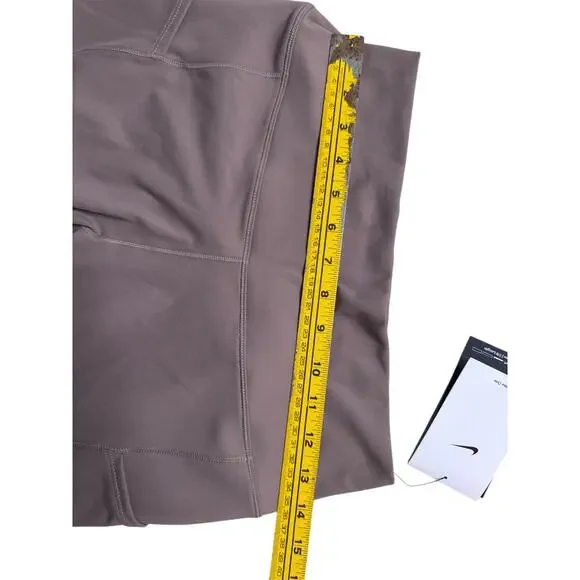 Nike One Dri-Fit High Rise Women’s Cropped Leggings - Brown Taupe (NWT) - L - Picture 9 of 12